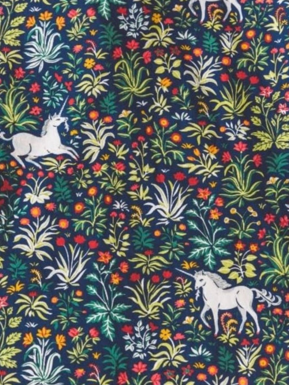 Printfresh Navy Unicorn's Garden Long Sleeve Sleep Shirt. Size 1X. NWT. - Picture 13 of 15